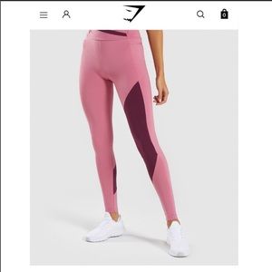 Gymshark Asymmetrical Dusty Rose Leggings
